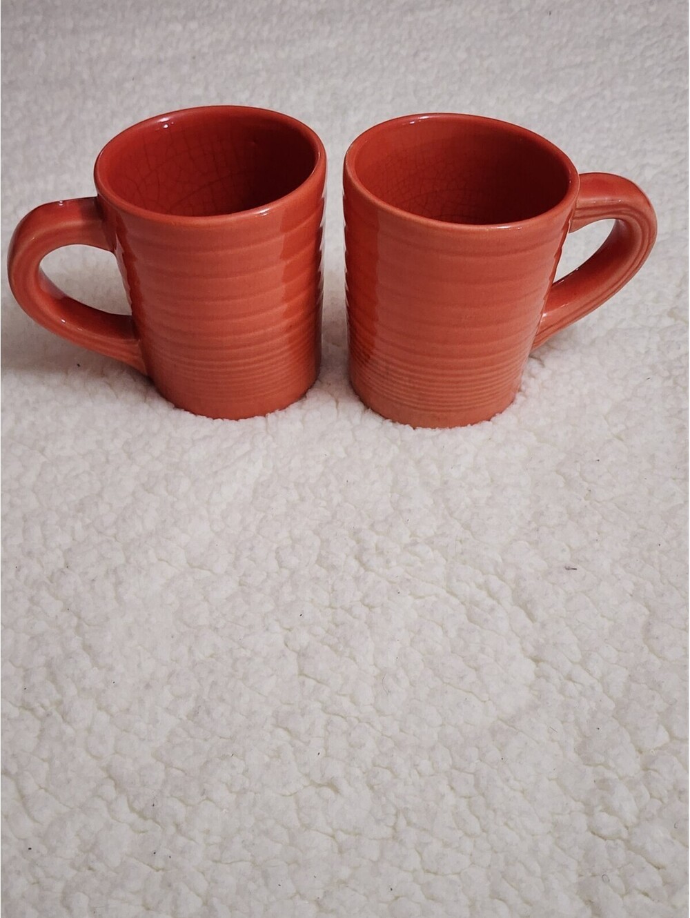 Sonoma Home Goods Orange Coffee Mug 12oz 2 Unit